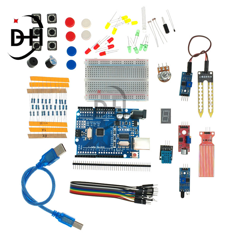 KIT DESARROLLOS PLACA OEM TIPO ARDUINO R3 CON 20 ELEMENTOS