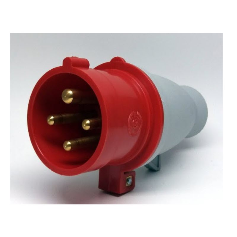 CLAVIJA AEREA 3P+TT MACHO 16A IP44 TIPO CETAC JSL