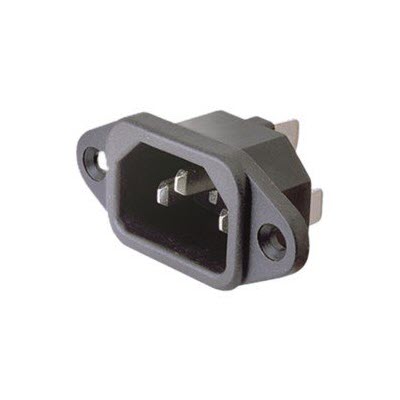 CONECTOR ALIMENTACION MACHO EMBUTIR PC IEC320