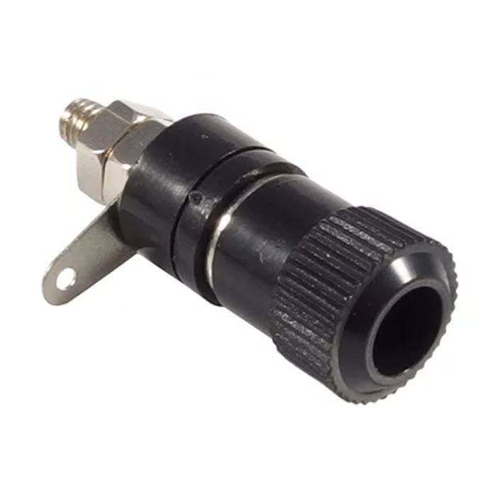 CONECTOR BANANA HEMBRA 4MM CHASIS NEGRO US