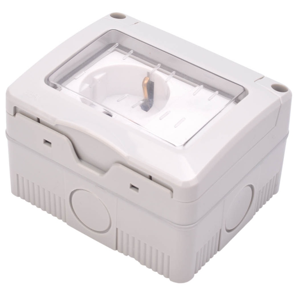 CONJUNTO BASE ENCHUFE CONMUTADOR ESTANCO IP55 GSC
