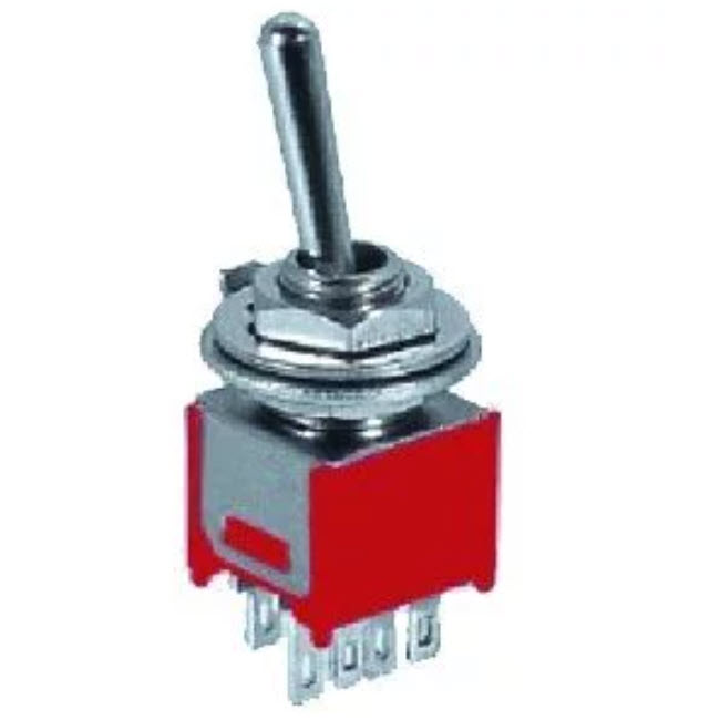 CONMUTADOR PALANCA 2 POSCIONES ON-ON DOBLE CIRCUITO 1.5A 250V SOLDAR CI US