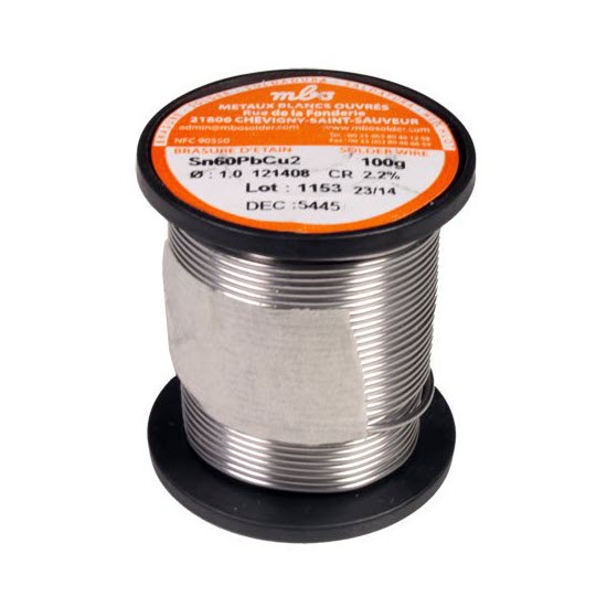 ESTAÑO ELECTRONICA 1MM 100G TRIMETAL 60SN/38PB/2CU MBO