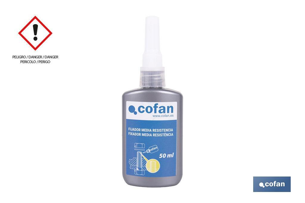 FIJA TORNILLOS RESISTENCIA MEDIA 50ML COFAN