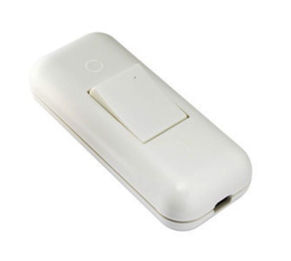 INTERRUPTOR BIPOLAR AEREO 2A TORNILLO BLANCO DH