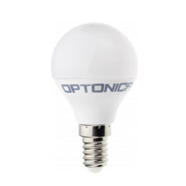LAMPARA ESFERICA LED E14 5.5W 2700K OPTICA
