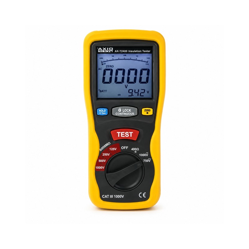 MEDIDOR DE AISLAMIENTO 125/250/500/1000V AX-T2400 AXIOMET
