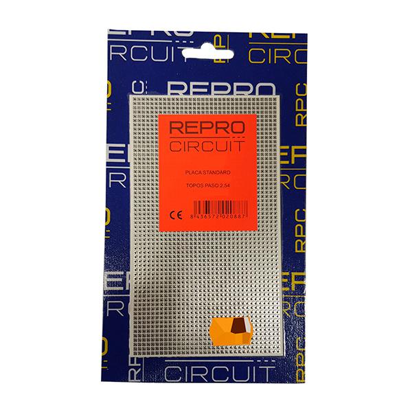 PLACA CI FIBRA VIDRIO VIRGEN PRETALADRADA 2.54MM 90X155MM