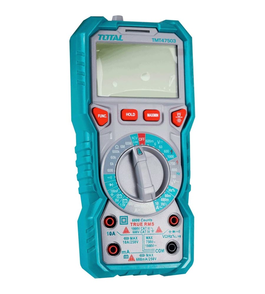 MULTIMETRO POLIMETRO DIGITAL TMT47503 TOTAL