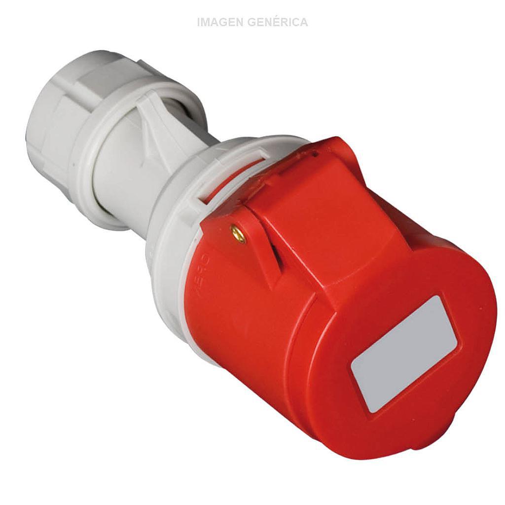 BASE AEREA HEMBRA 3P+TT 16A IP44 TIPO CETAC GSC