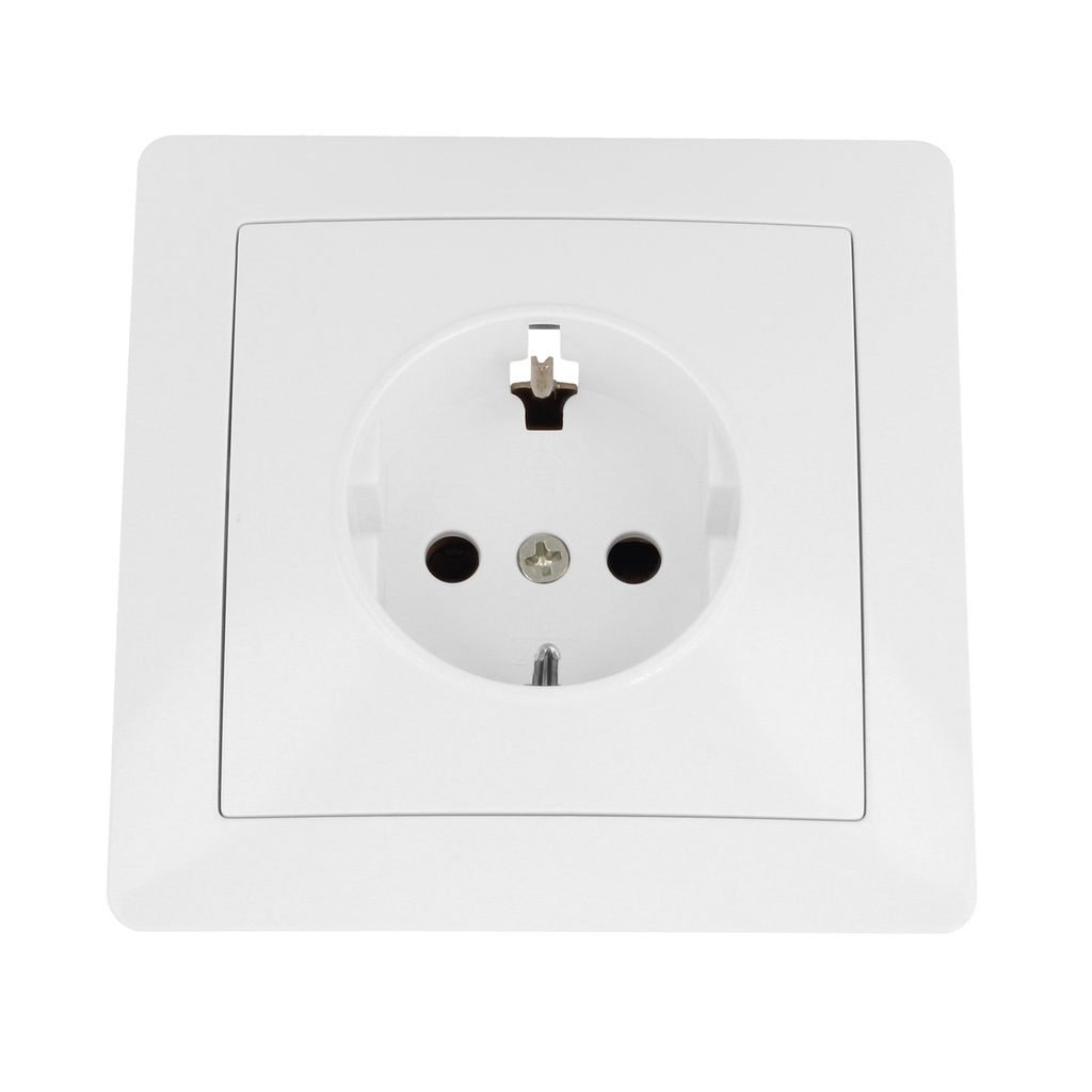 BASE ENCHUFE EMPOTRAR 2P+TT 16A BLANCO DH AMIG