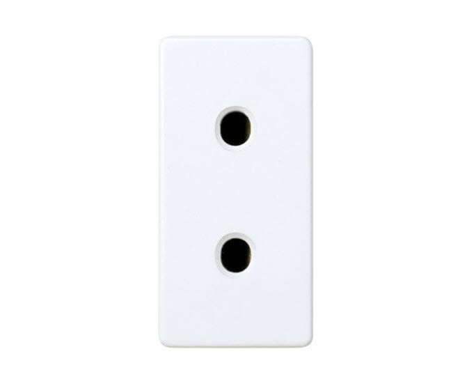 BASE ENCHUFE ESTRECHO 2P SIN TT BLANCO SIMON 27