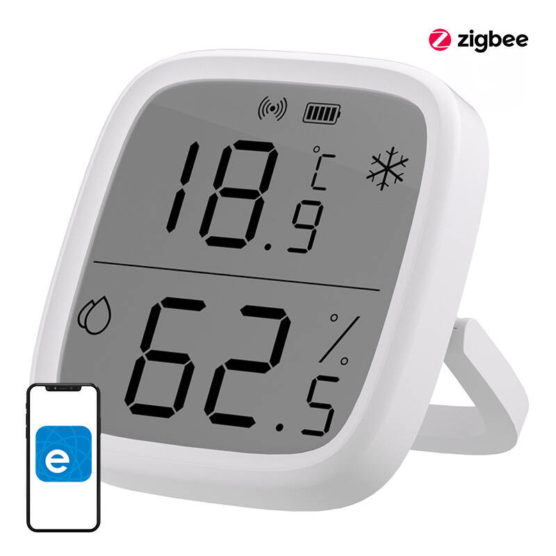SENSOR TEMPERATURA/HUMEDAD PANTALLA LCD ZIGBEE SONOFF