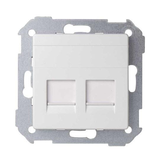 TAPA 2 RJ45 BLANCO SIMON 82