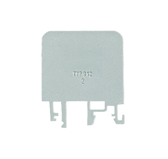 TAPA BORNA CARRIL DIN 10MM2 GRIS SIMET