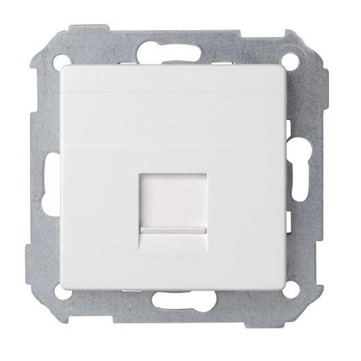 TAPA RJ45 CON HERRAJE BLANCO SIMON 82