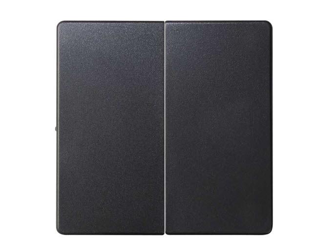 TECLA DOBLE INTERRUPTOR CONMUTADOR GRAFITO SIMON 82