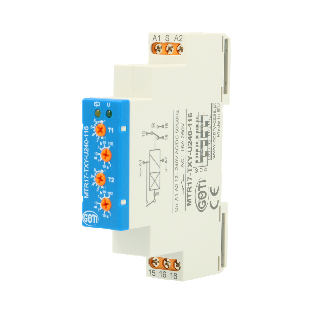 TEMPORIZADOR DOBLE T1-T2 12-240VAC/DC DZ
