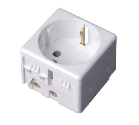 BASE ENCHUFE SCHUKO PARA CAJA SUPERFICIE GSC