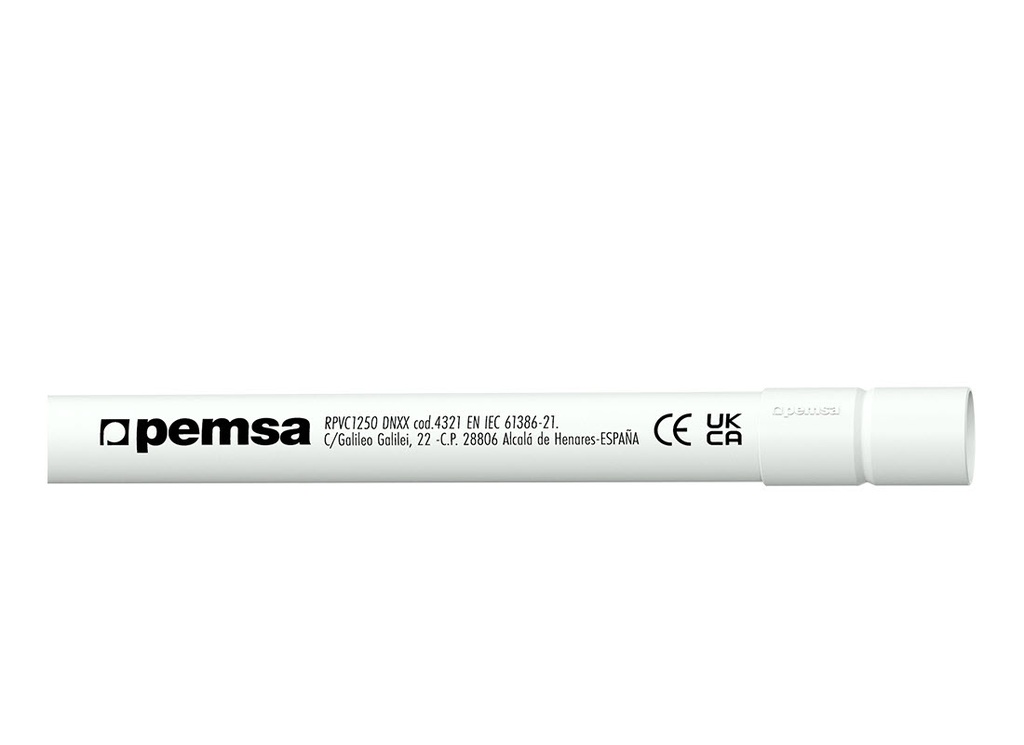 TUBO RIGIDO SUPERFICIE M20 3M C/MANGUITO PEMSA