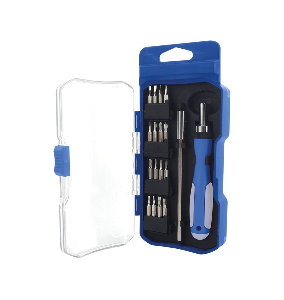 JUEGO DESTORNILLADOR PRECISION PUNTAS INTERCAMBIABLES 18 EN 1 GSC