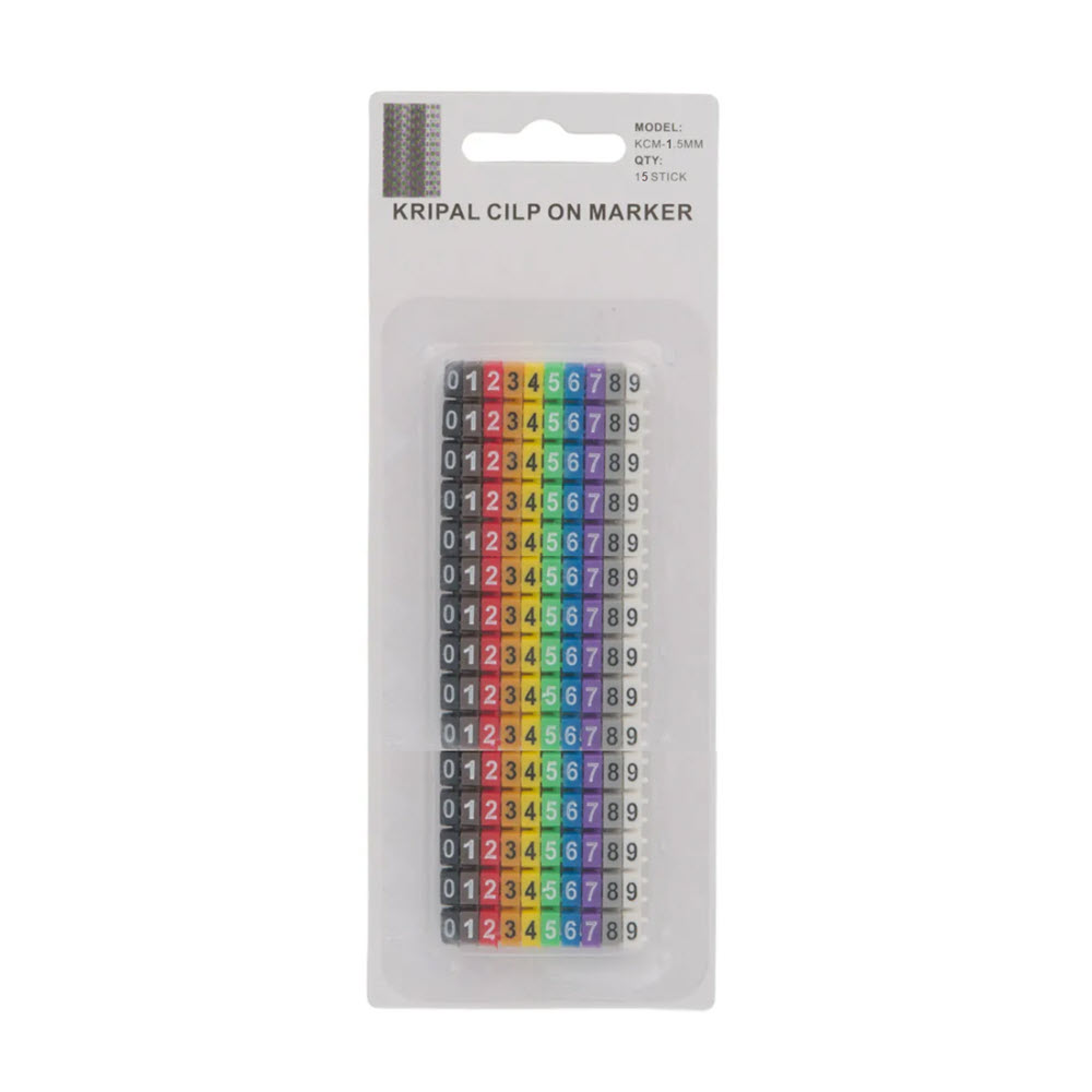 NUMEROS MARCADORES 0-9 CABLE 0.5-1.5MM2 150UD JE