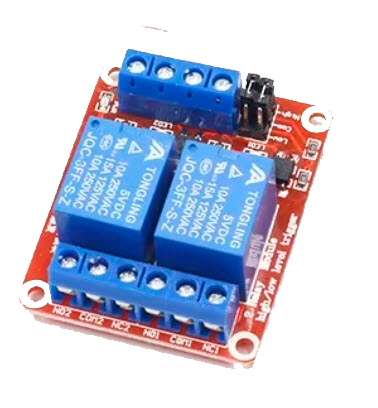 MODULO 2 RELES 5V 250VAC SISTEMAS TIPO ARDUINO OEM