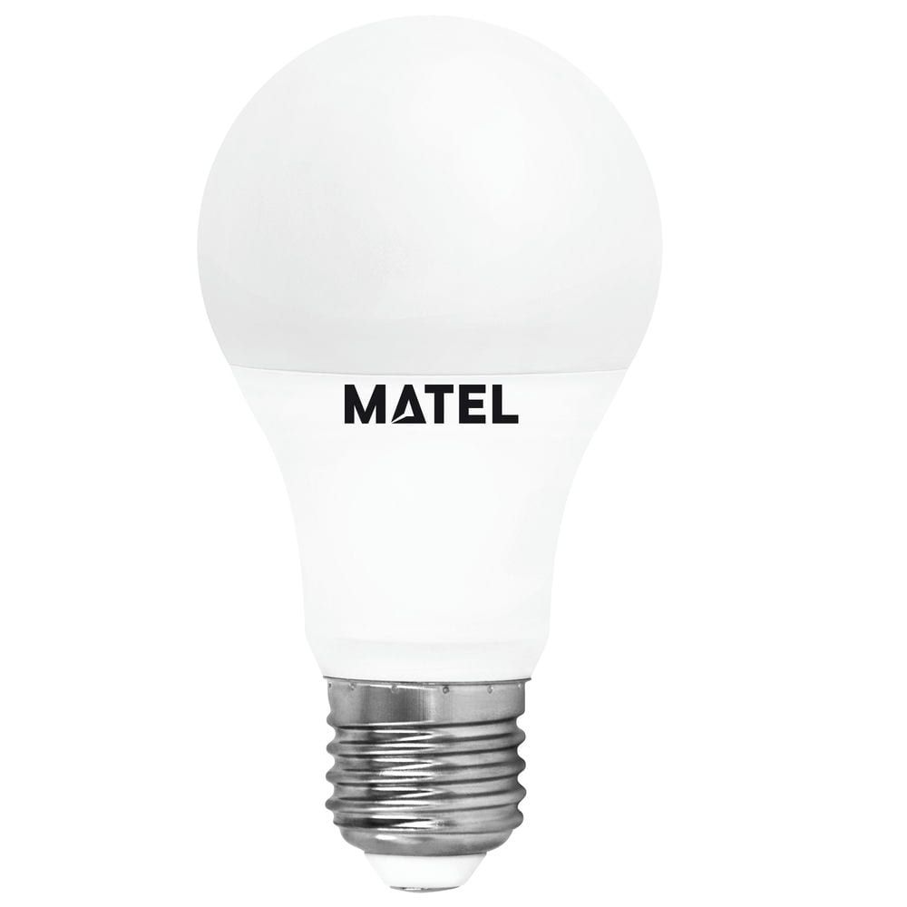 LAMPARA ESTANDAR LED E27 10W 6400K MATEL
