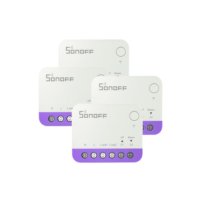 ACTUADOR PERSIANAS INTELIGENTE UP/DOWN MATTER PACK 4UDS MINI-RBS SONOFF