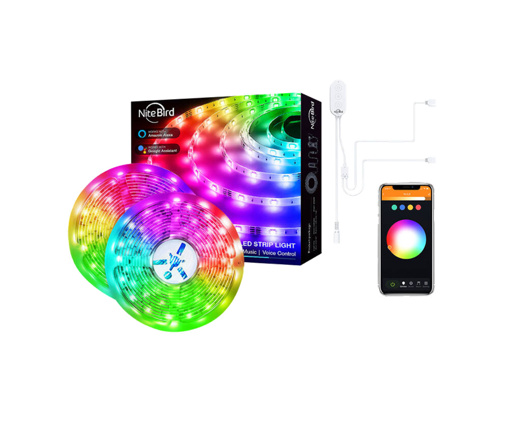 TIRA LED INTELIGENTE RGB WIFI 2X5M C/ALIMENTADOR NITEBIRD