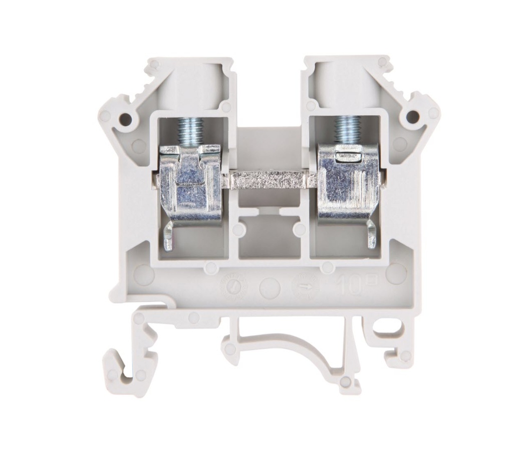 BORNA CARRIL DIN 10MM2 GRIS SIMET
