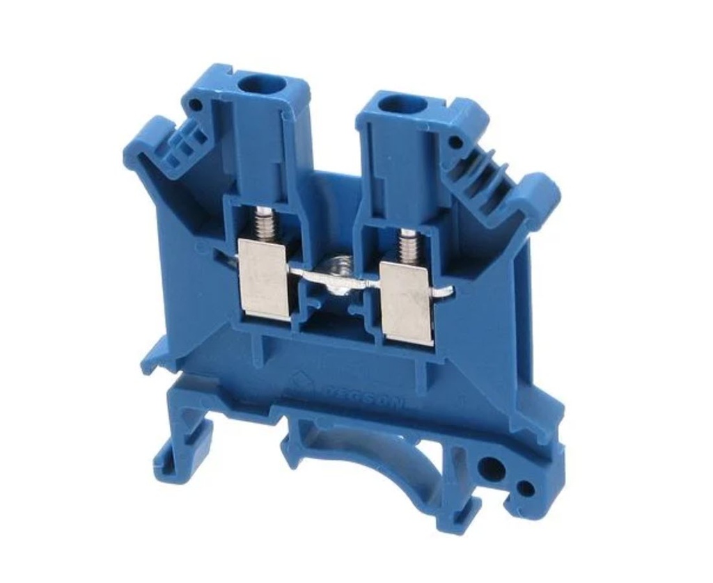 BORNA CARRIL DIN 4MM AZUL 0.2-4MM2 DEGSON