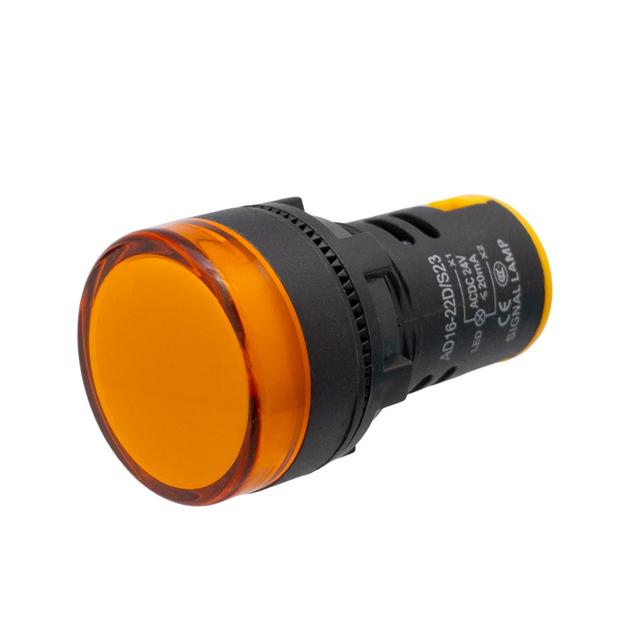 PILOTO NARANJA 24VAC/DC LED AGUJERO 22MM EUROCONNEX