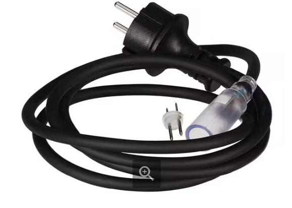 CABLE ALIMENTACION FLEXILIGHT LED 1.5M NEGRO