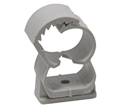 ABRAZADERA PARED 20-25MM PLASTICO GRIS SIMPLE ABT CELO