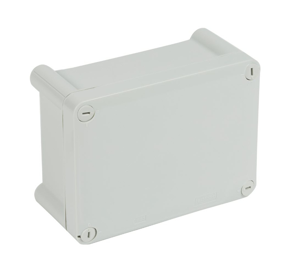 CAJA SUPERFICIE 155X110X80MM IP55 SIN CONOS GRIS LEGRAND