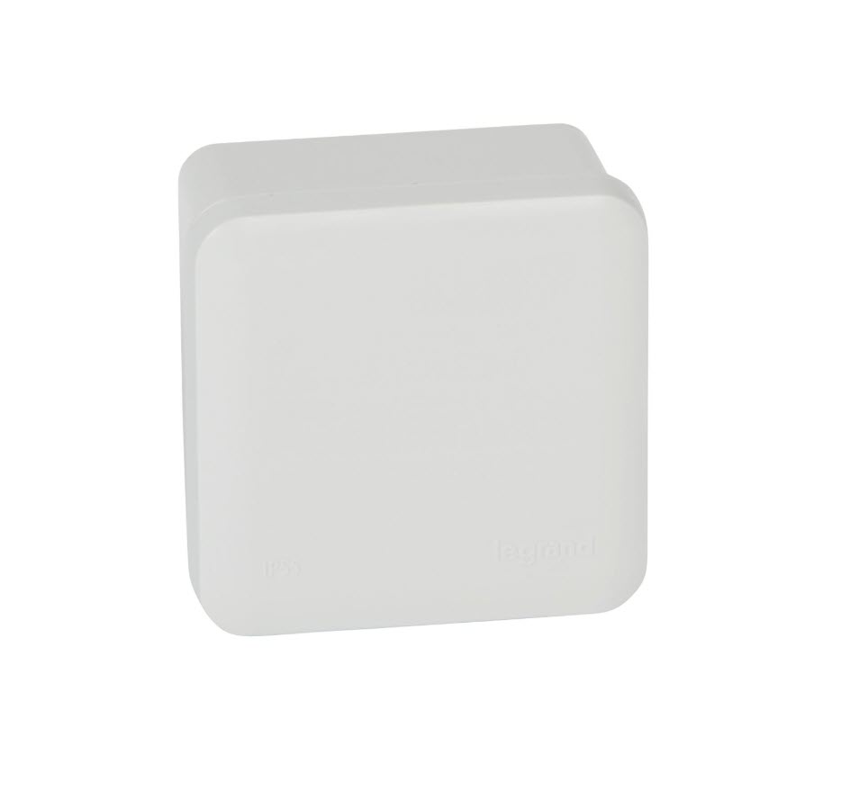 CAJA SUPERFICIE 80X80X45MM IP55 SIN CONOS GRIS LEGRAND