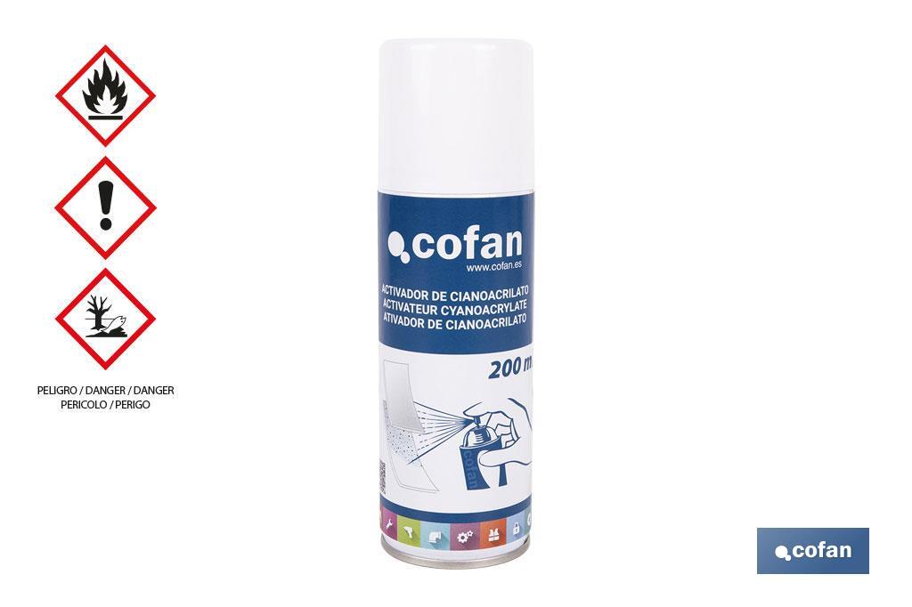 ACTIVADOR DE CIANOCRILATO 200ML COFAN