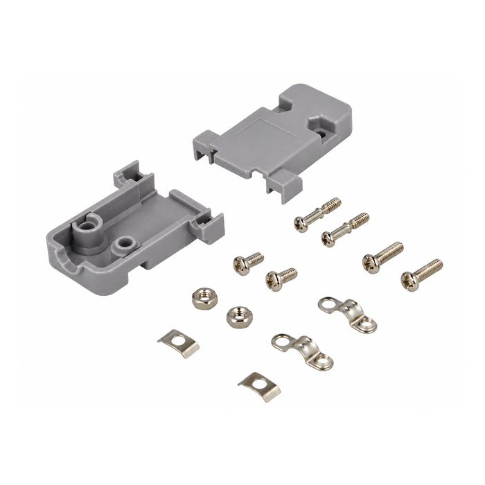 CARCASA CONECTOR DB9 AEREO GRIS CONNFLY
