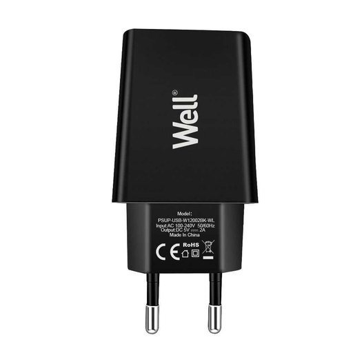 CARGADOR RED A USB 2A WELL