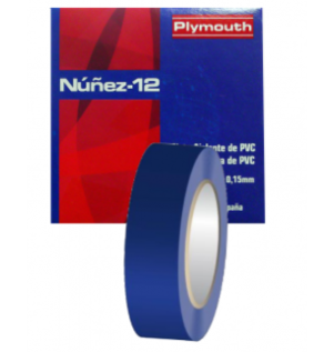 [05083] CINTA AISLANTE AZUL 19X0.15MM 20M NUÑEZ-12 PLYMOUTH