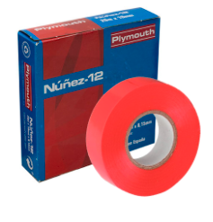 [05084] CINTA AISLANTE ROJO 19X0.15MM 20M NUÑEZ-12 PLYMOUTH
