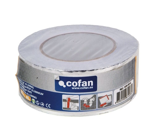 [10390010] CINTA ALUMINIO 50MMX45M 30u COFAN