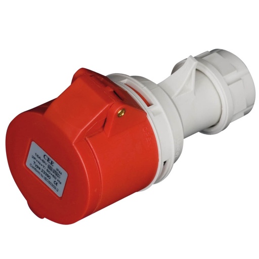 [2300391] CLAVIJA AEREA 3P+N+TT HEMBRA 32A IP44 C/TAPA TIPO CETAC GSC