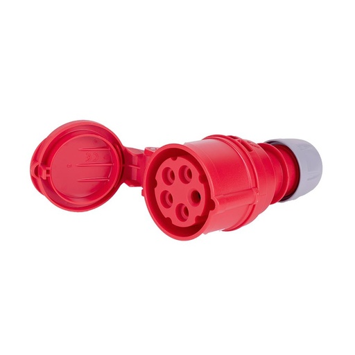 [9532/3] CLAVIJA AEREA 3P+N+TT HEMBRA 32A IP44 C/TAPA TIPO CETAC JSL