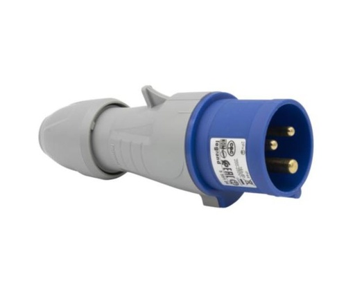 [555124] CLAVIJA AEREA 2P+TT MACHO 16A IP44 TIPO CETAC LEGRAND