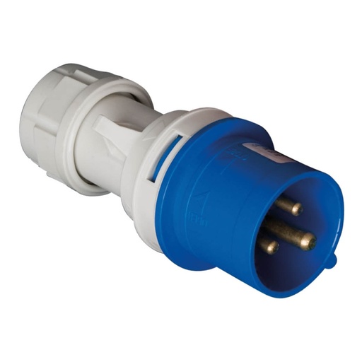 [002300332] CLAVIJA AEREA 2P+TT MACHO 16A IP44 TIPO CETAC