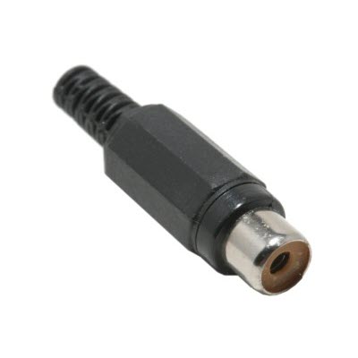 [4060N] CONECTOR RCA HEMBRA PLASTICO NEGRO 4060N
