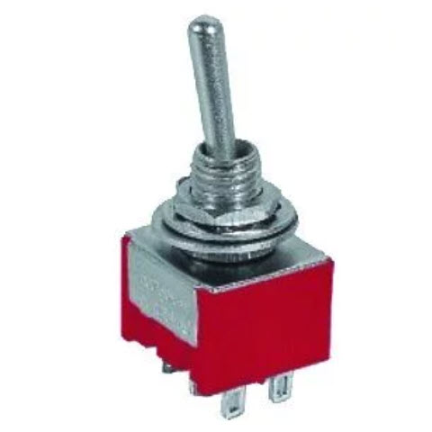 [MTS203] CONMUTADOR PALANCA 3 POSICIONES ON-OFF-ON DOBLE CIRCUITO 3A 250V SOLDAR US