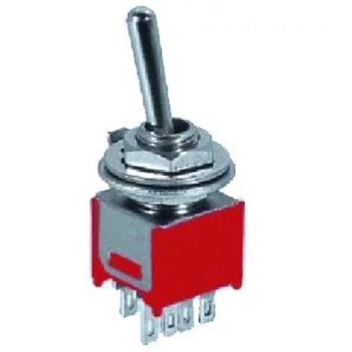 [MTS202S] CONMUTADOR PALANCA 2 POSCIONES ON-ON DOBLE CIRCUITO 1.5A 250V SOLDAR CI US